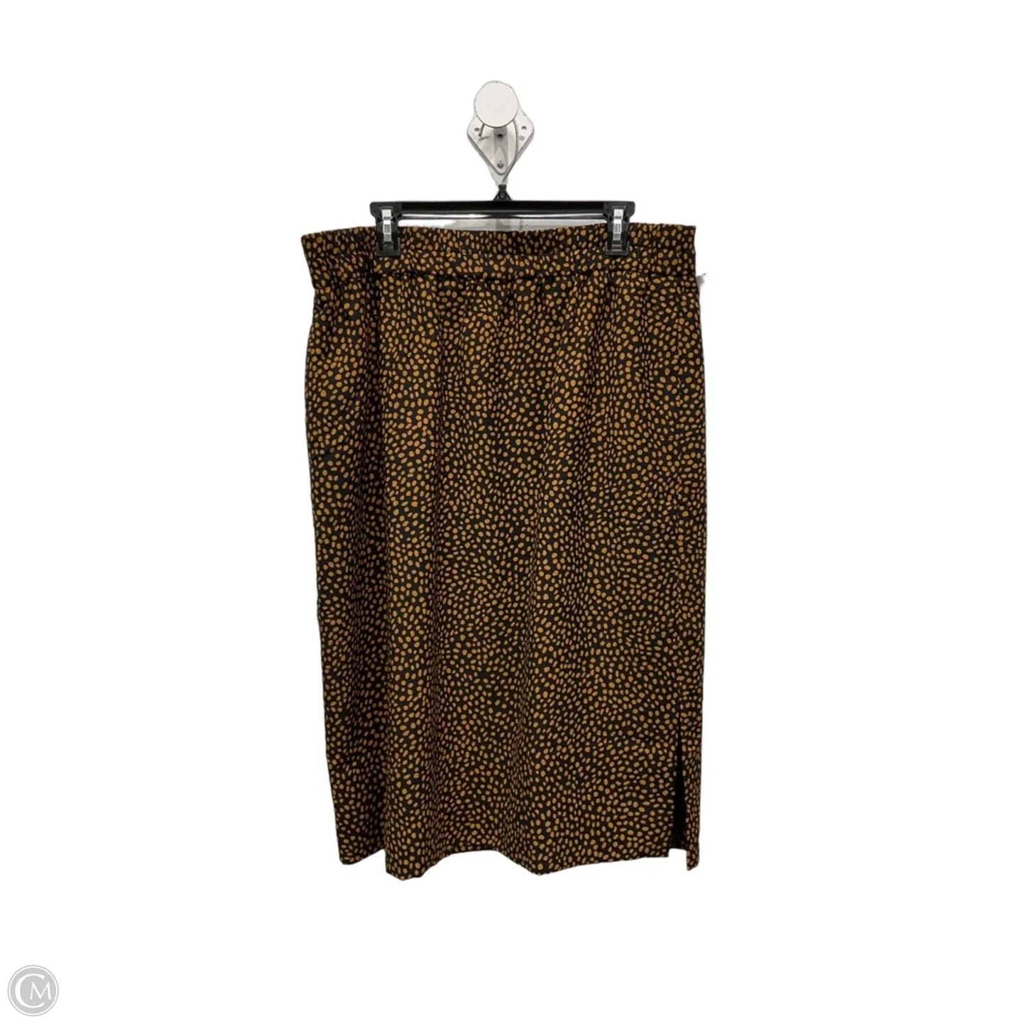 Skirt Midi By J. Crew In Black & Orange, Size: 14