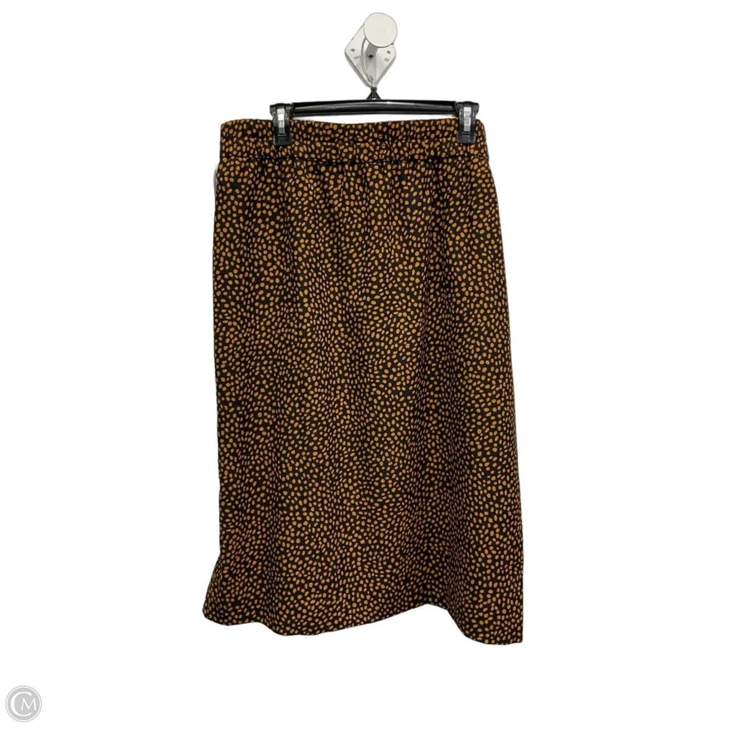 Skirt Midi By J. Crew In Black & Orange, Size: 14
