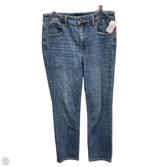 Jeans Straight By Talbots In Blue Denim, Size: 6