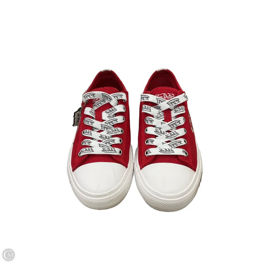 Shoes Sneakers By Von Dutch In Red, Size: 7