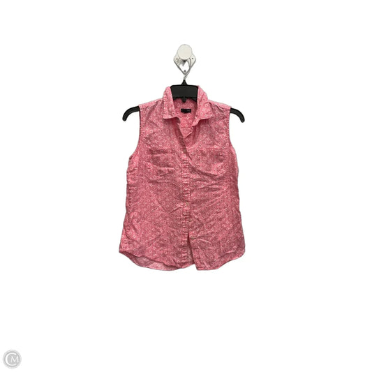 Blouse Sleeveless By Talbots In Pink, Size: Xs