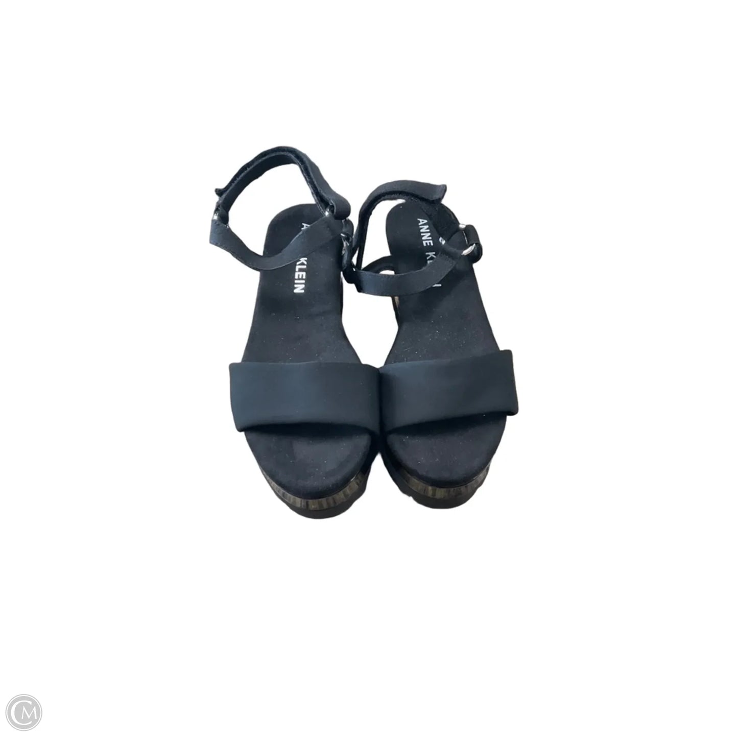 Sandals Heels Wedge By Anne Klein In Black, Size: 8