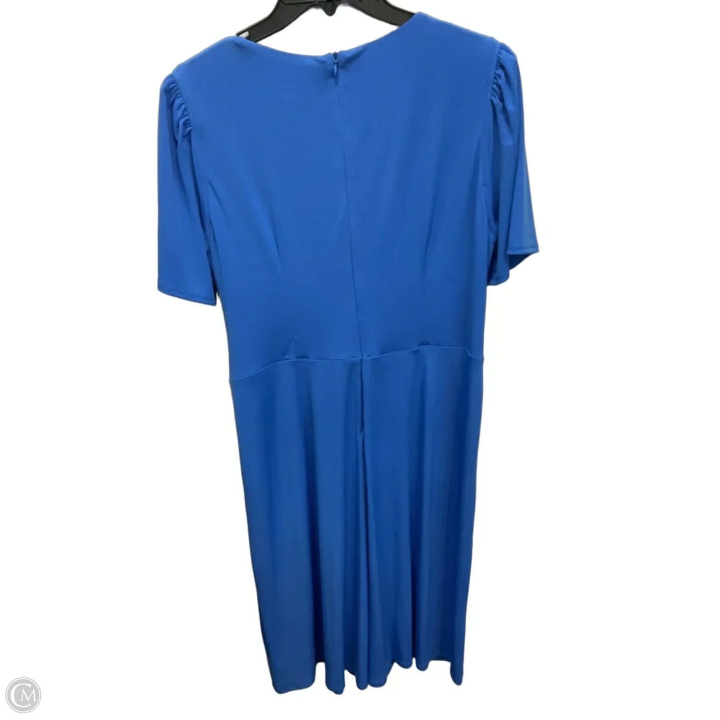 Dress Casual Midi By Liz Claiborne In Blue, Size: L