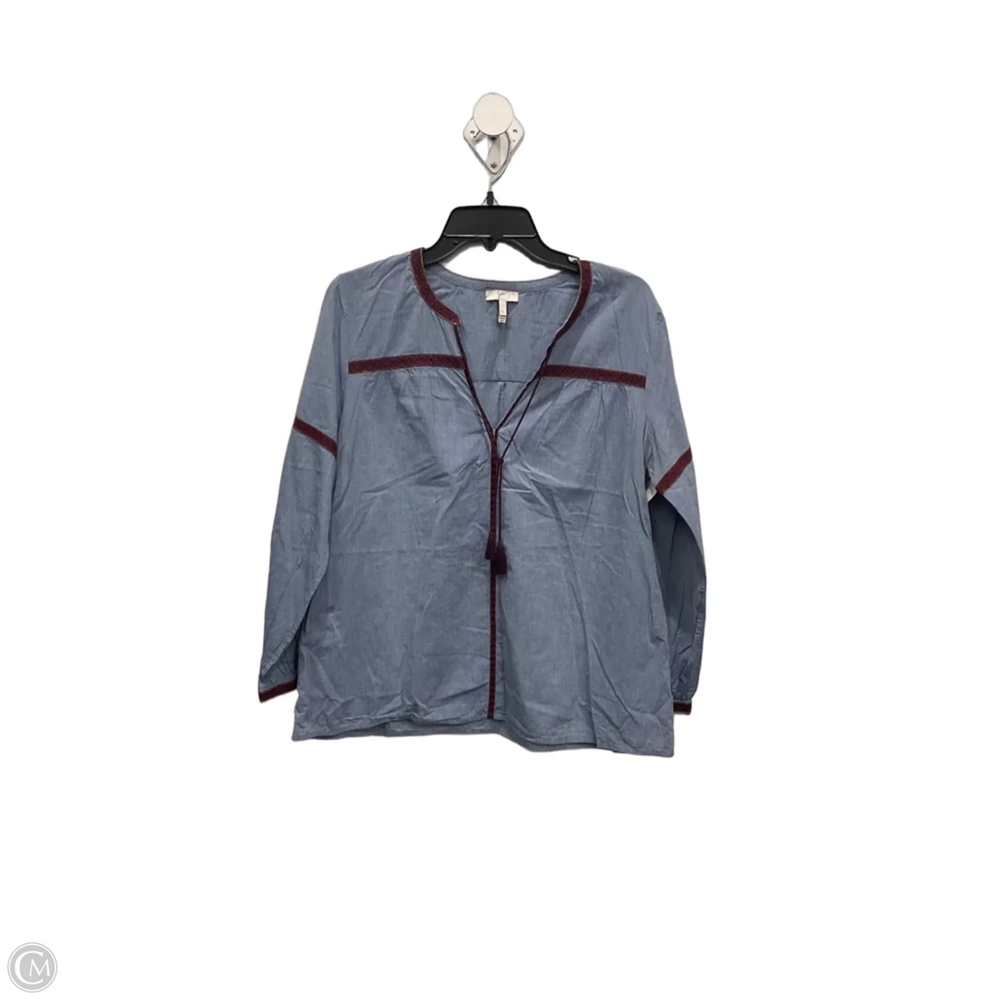 Top Long Sleeve By Joie In Blue, Size: L