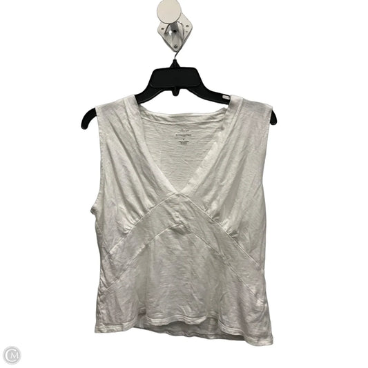 Top Sleeveless By Banana Republic In White, Size: L