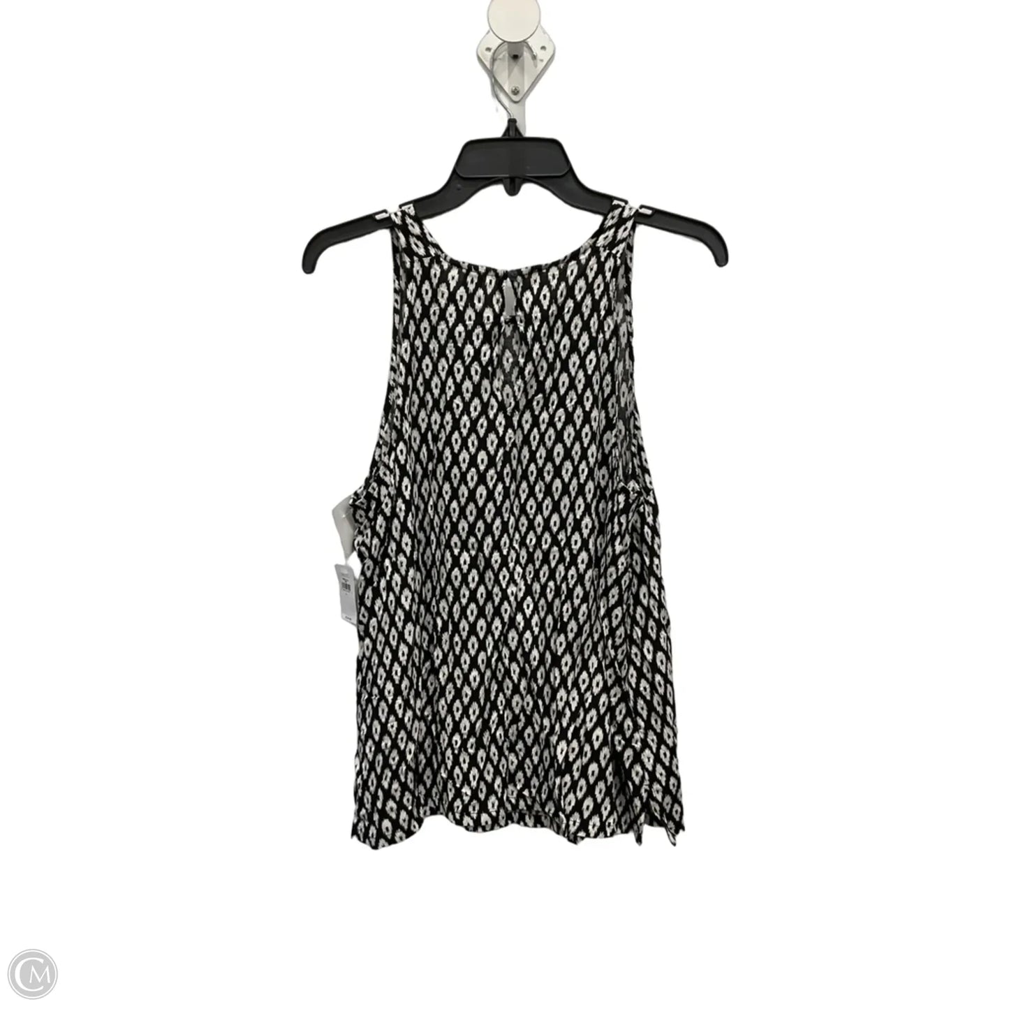 Top Sleeveless By Old Navy In Black & White, Size: L