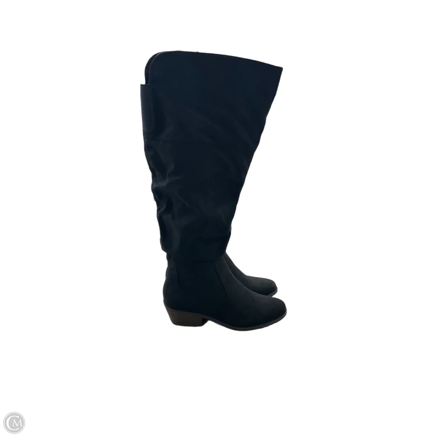 Boots Knee Heels By Maurices In Black, Size: 8