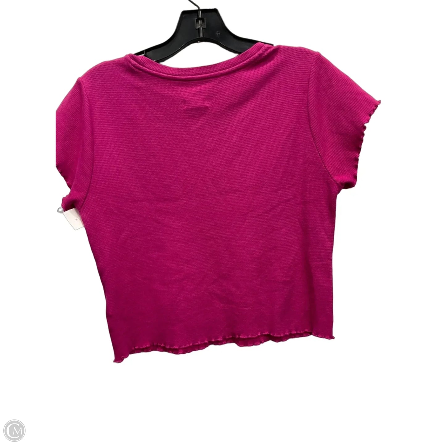 Top Short Sleeve By Pilcro In Pink, Size: L