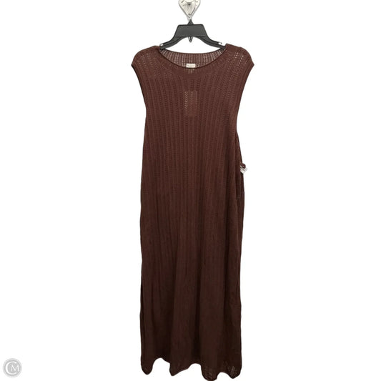 Dress Casual Maxi By A New Day In Brown, Size: 3x