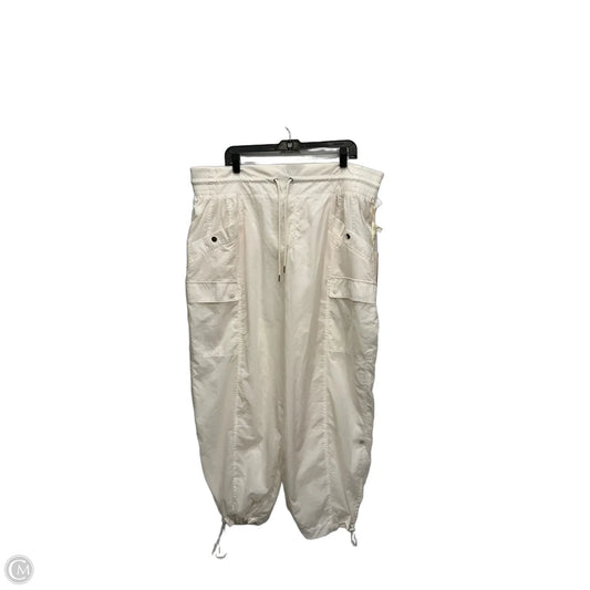 Athletic Pants By Athleta In Cream, Size: 2x