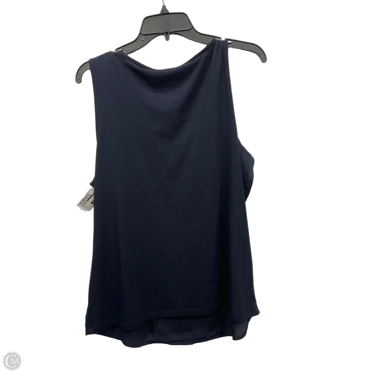 Top Sleeveless By Ann Taylor In Navy, Size: L