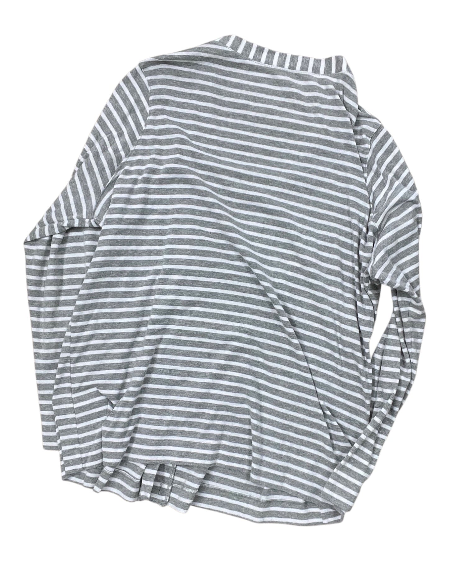 Cardigan By Northcrest In Grey, Size:2X