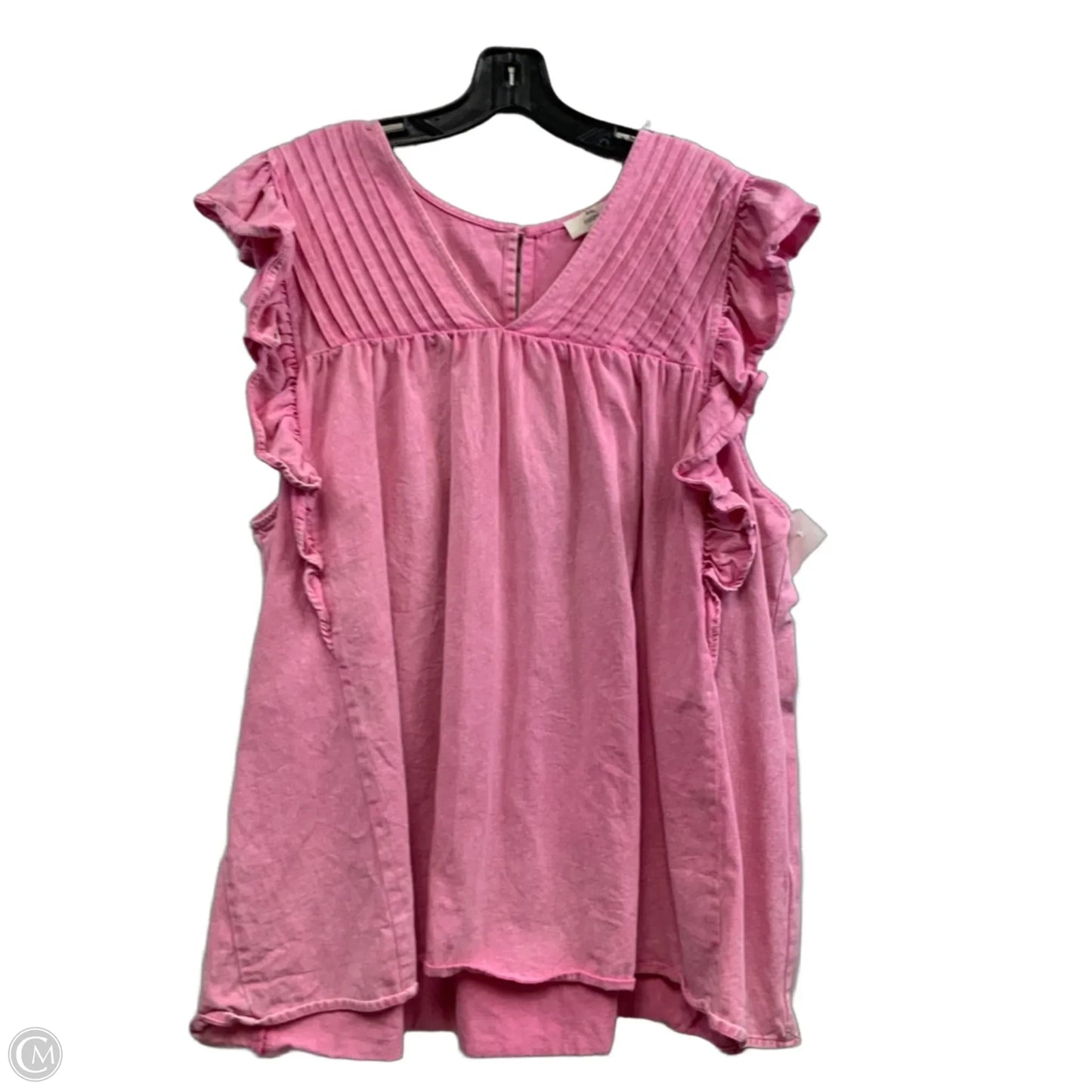 Top Short Sleeve By Entro In Pink, Size: 2x