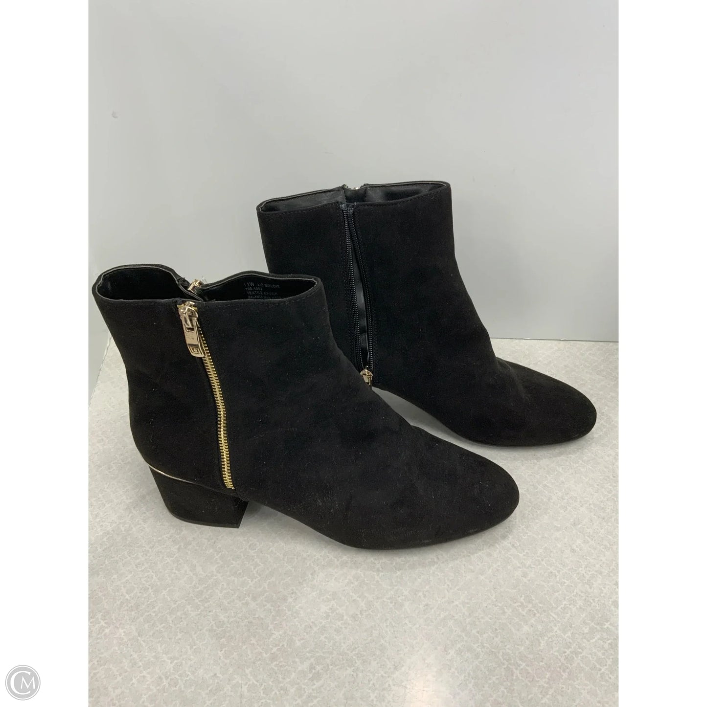 Boots Ankle Heels By Liz Claiborne In Black, Size: 11