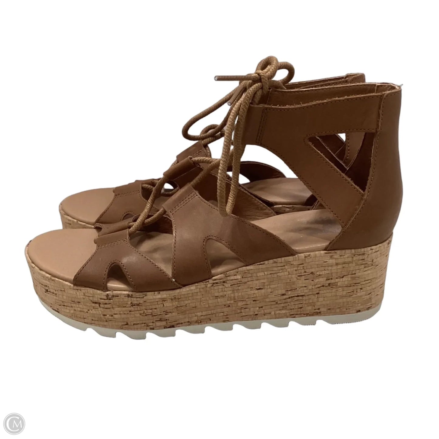 Sandals Heels Wedge By Sorel In Brown, Size: 10