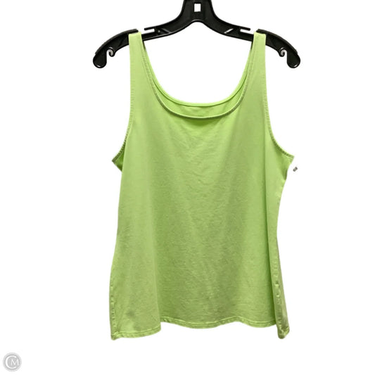 Top Sleeveless Basic By J. Jill In Green, Size: L