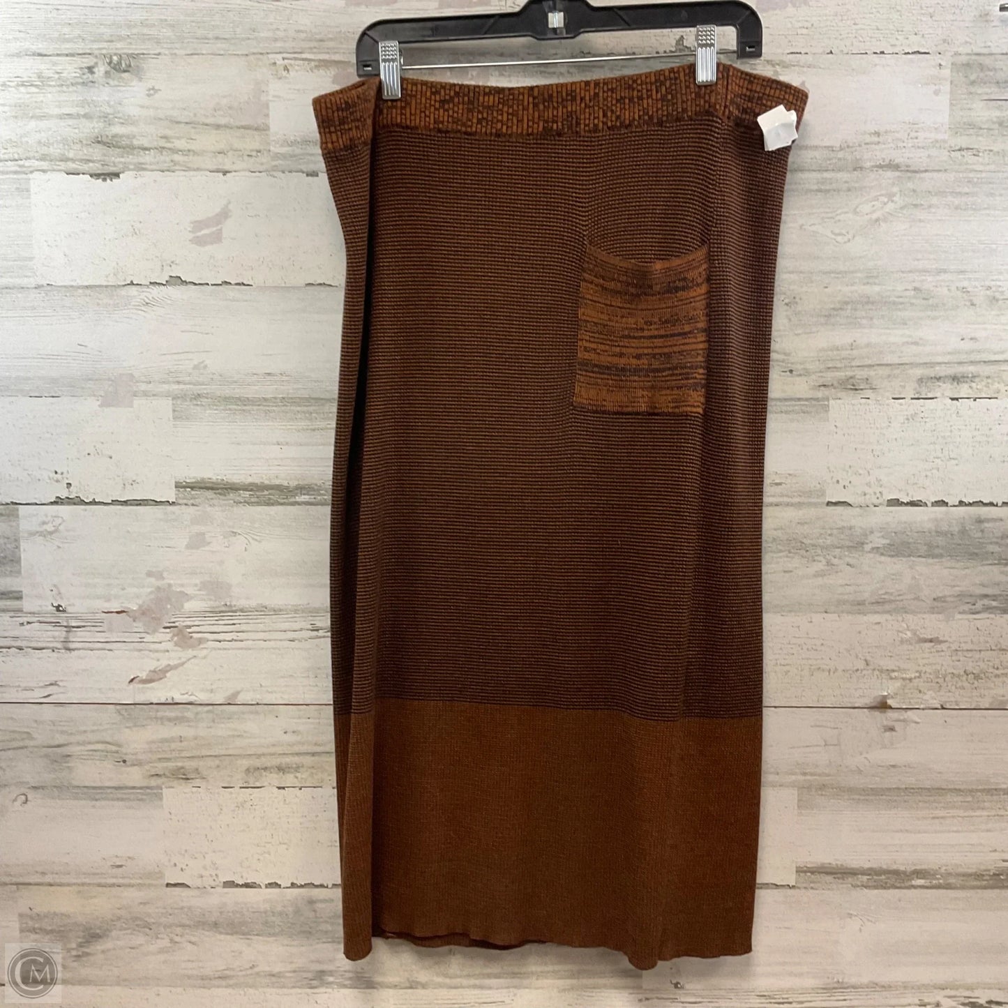 Skirt Maxi By Simply Vera In Brown, Size: Xxl