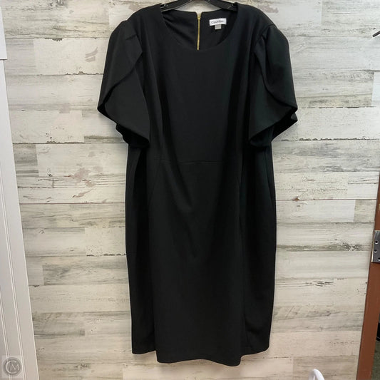 Dress Work By Calvin Klein In Black, Size: 3x