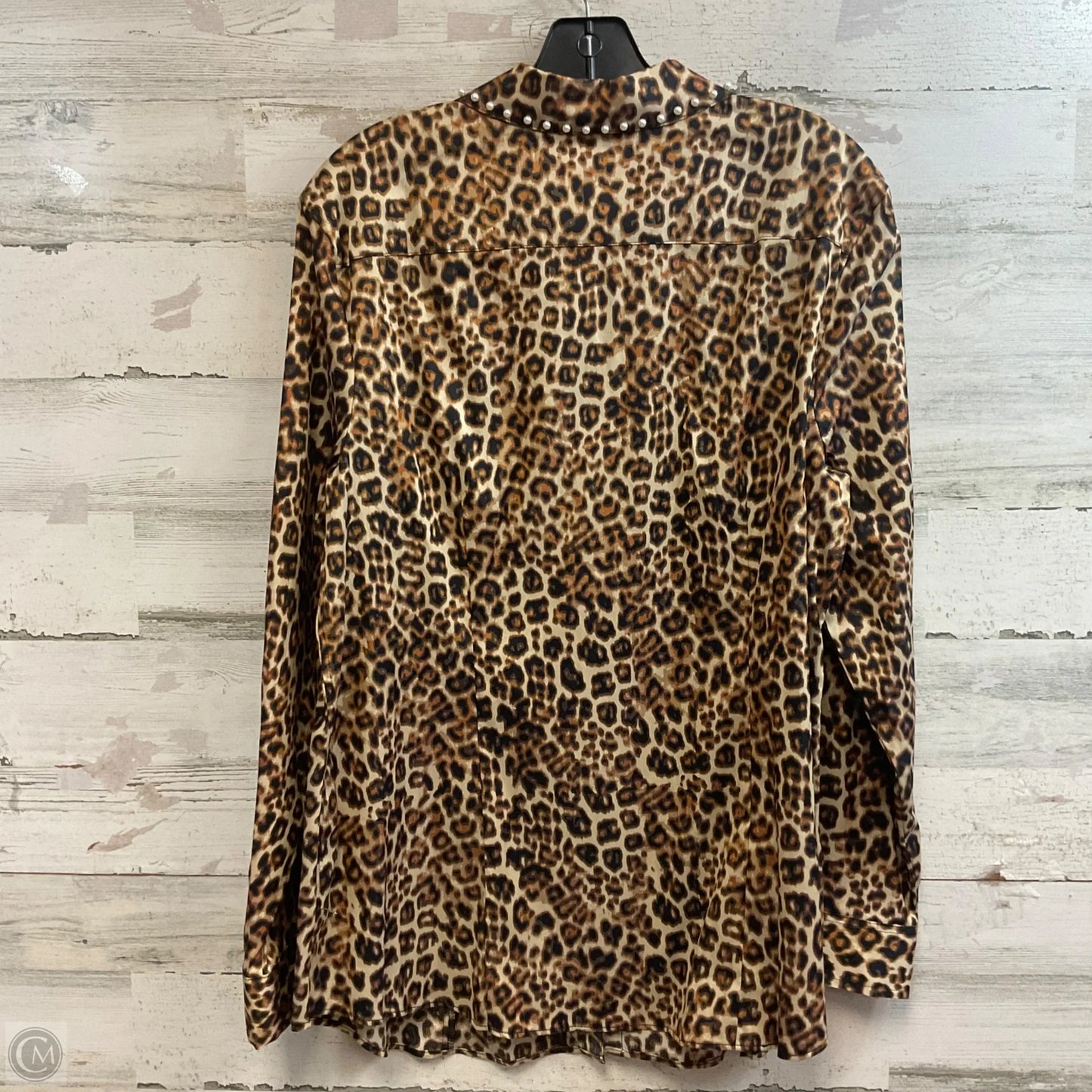 Blouse Long Sleeve By Charter Club In Animal Print, Size: Xxl