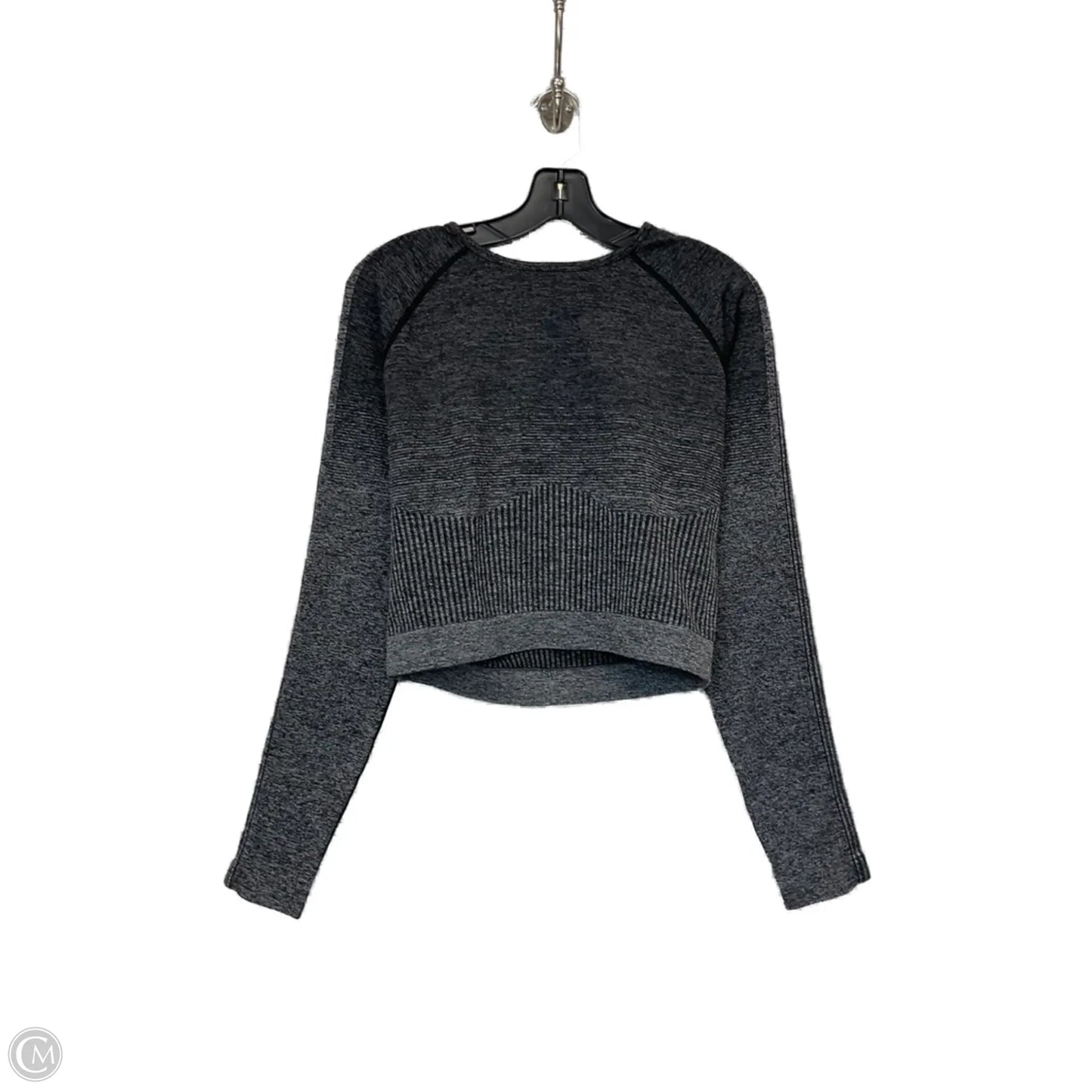 Athletic Top Long Sleeve Collar By Fabletics In Black, Size: Xl