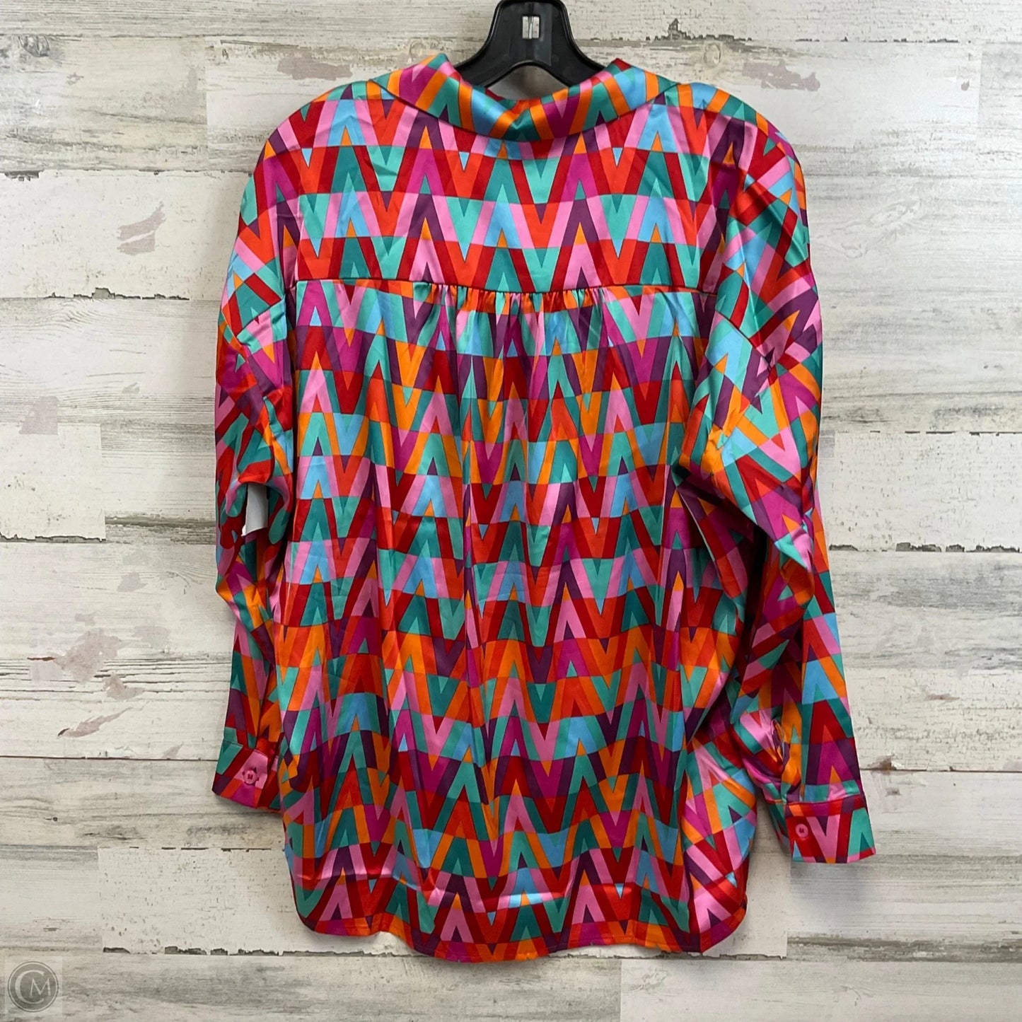 Blouse Long Sleeve By Jodifl In Pink & Purple, Size: S