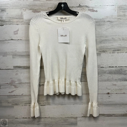 Sweater Designer By Diane Von Furstenberg In Cream, Size: S