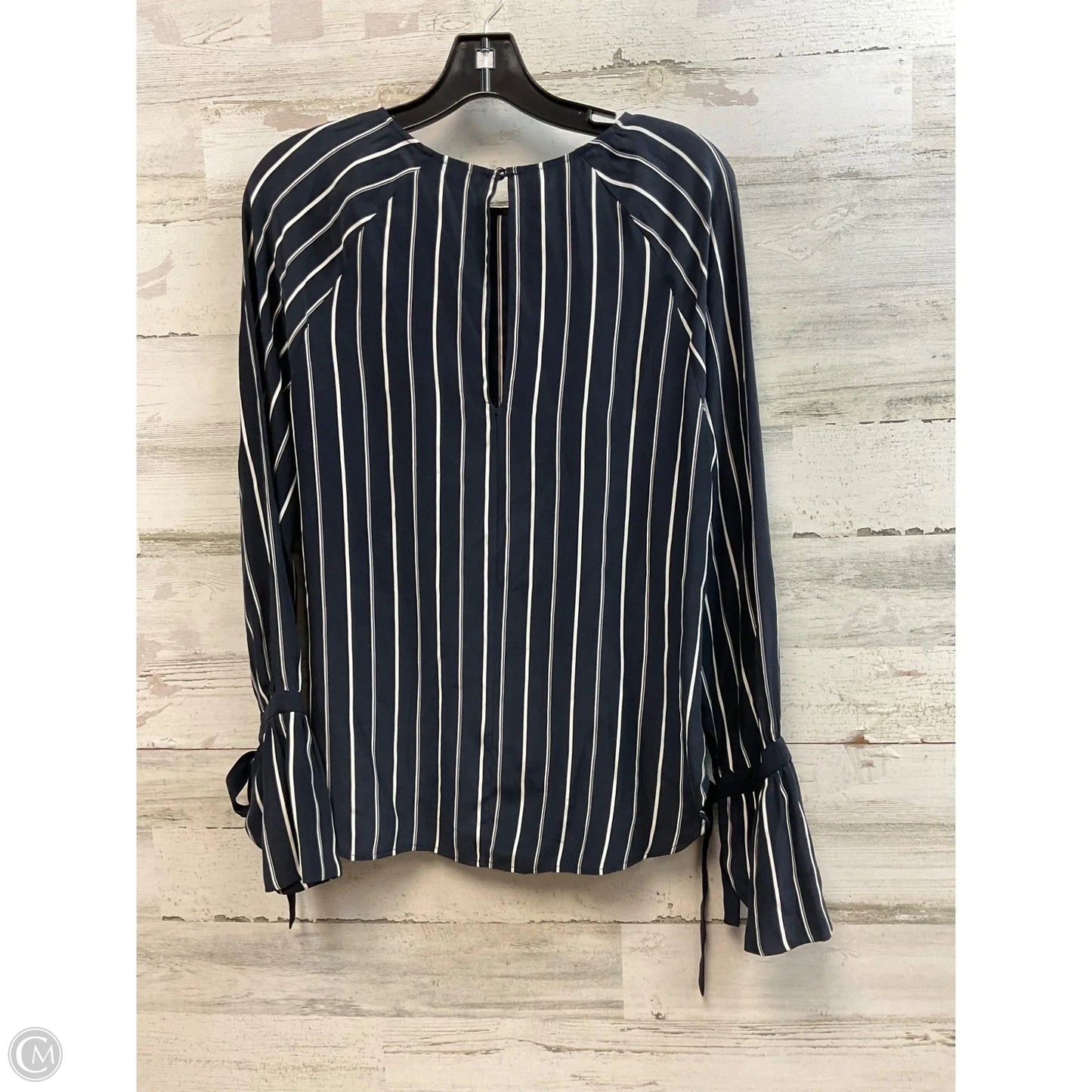Blouse Long Sleeve By Frame In Blue, Size: S