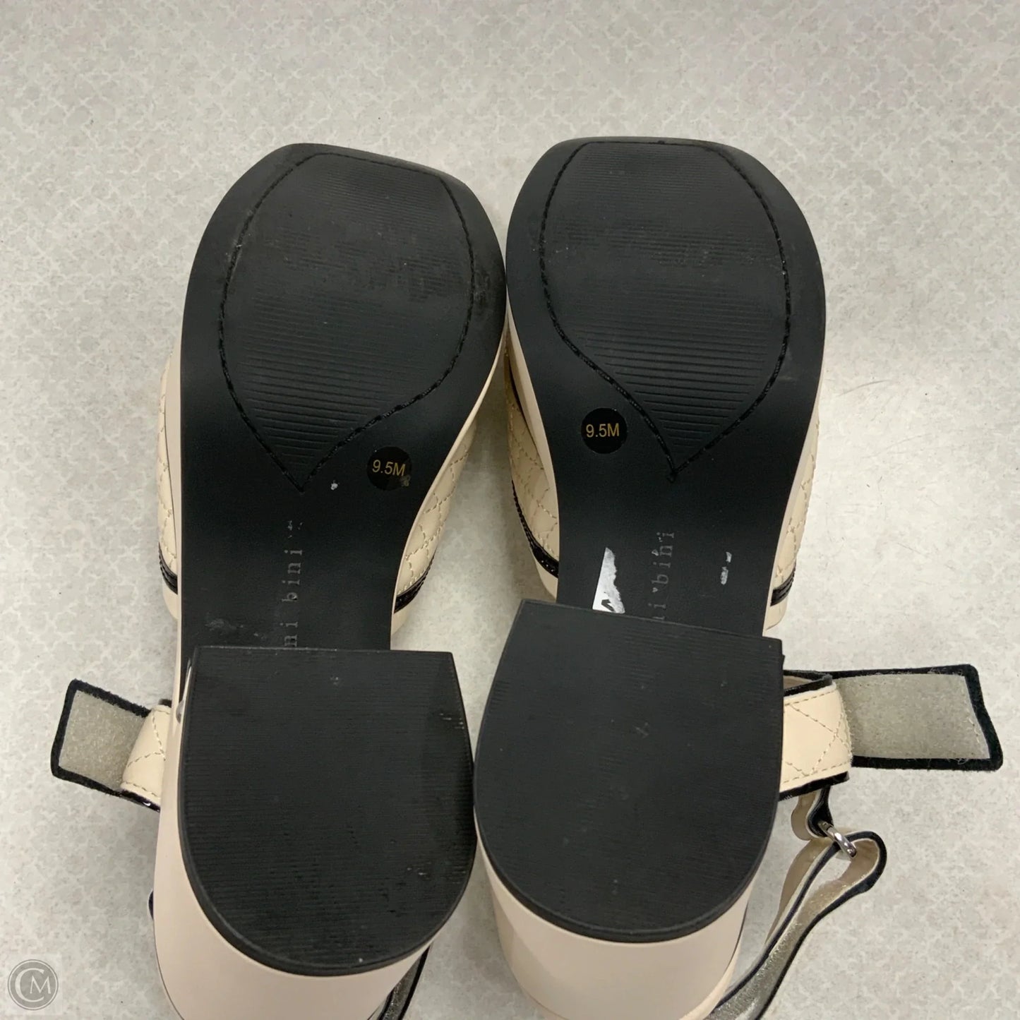 Sandals Heels Block By Gianni Bini In Cream, Size: 9.5