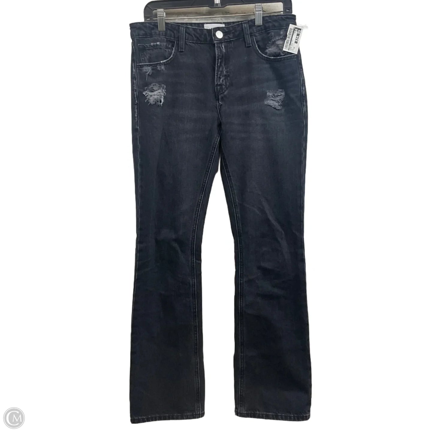 Jeans Boot Cut By Frame In Black Denim, Size: 4