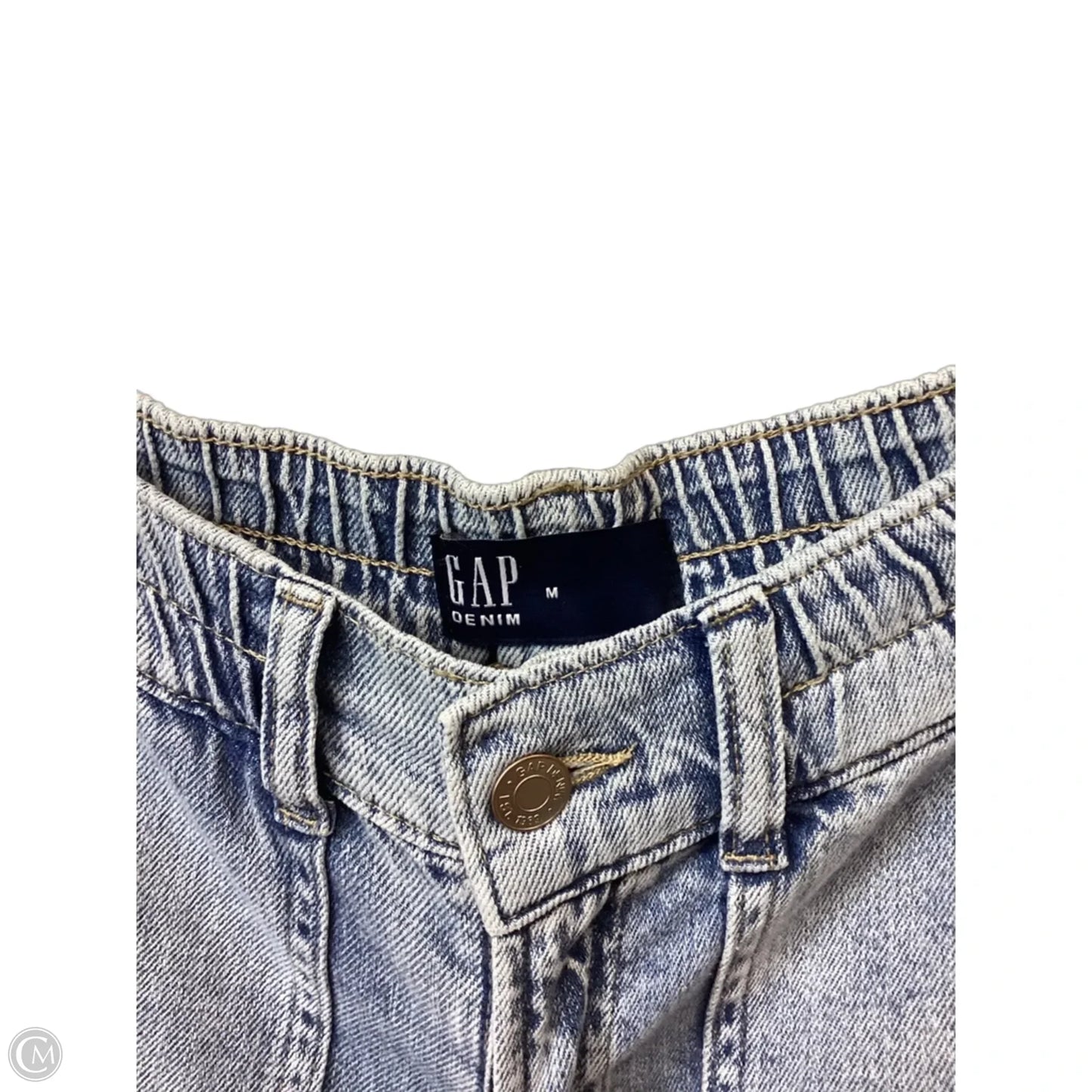 Jeans Straight By Gap In Blue Denim, Size: M