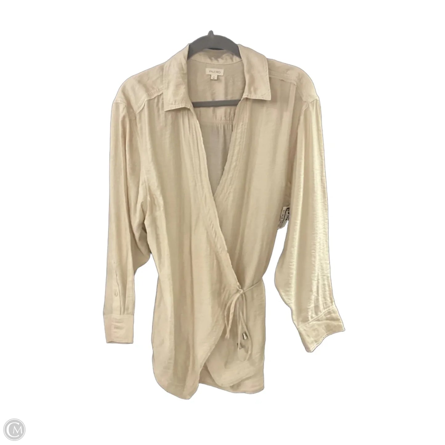 Blouse Long Sleeve By Pilcro In Beige, Size: S