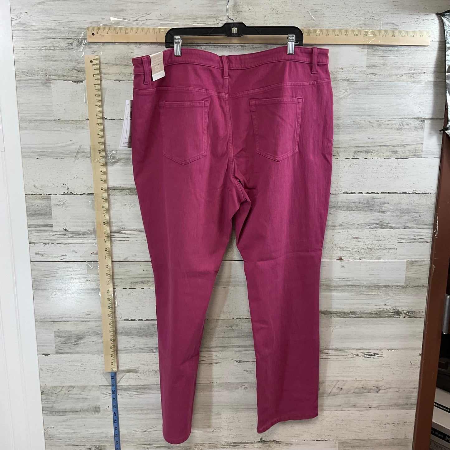Pink Denim Jeans Straight Coldwater Creek, Size 22w