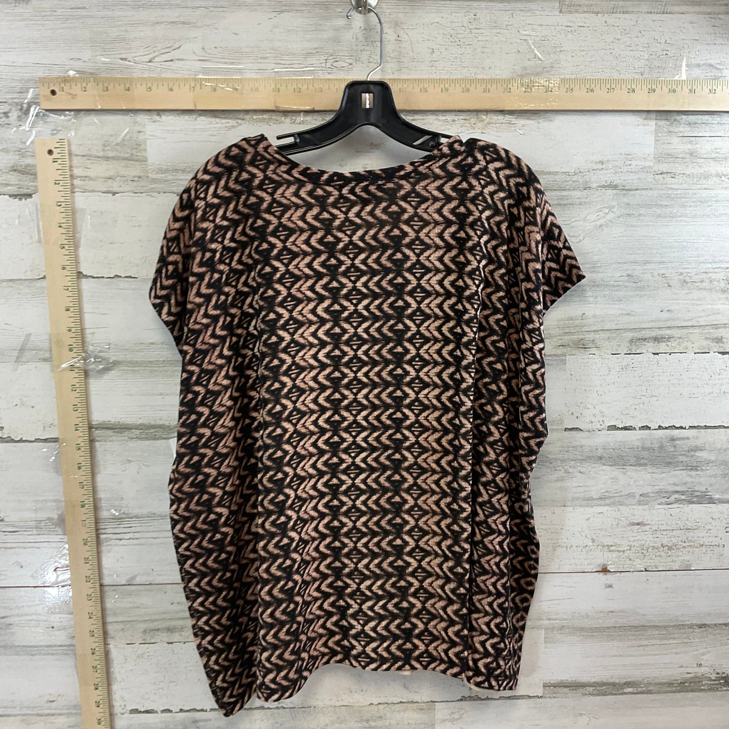 Brown Top Short Sleeve Coldwater Creek, Size 3x