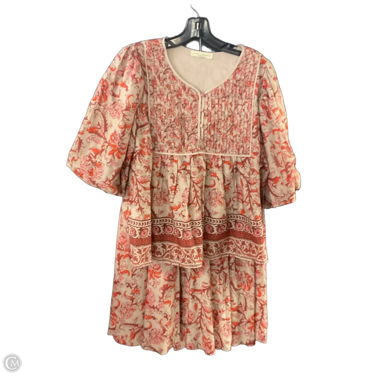 Skirt Set 2pc By FARMERS MARKET In Red & Tan, Size: M