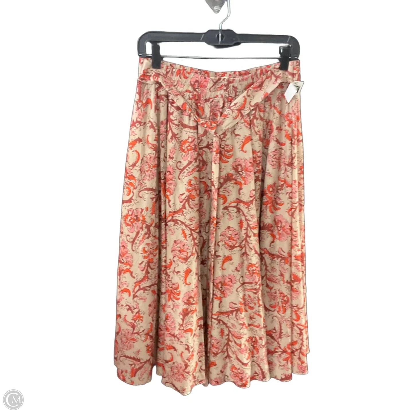 Skirt Set 2pc By FARMERS MARKET In Red & Tan, Size: M