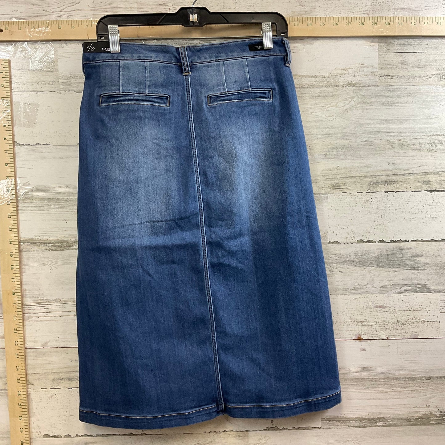 Blue Denim Skirt Midi Liverpool, Size 8