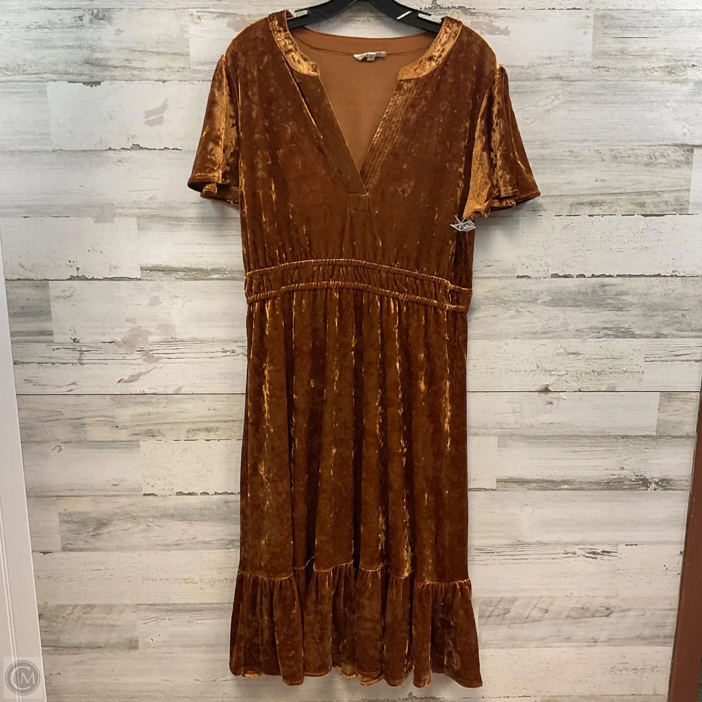 Dress Casual Midi By Mystree In Brown, Size: L