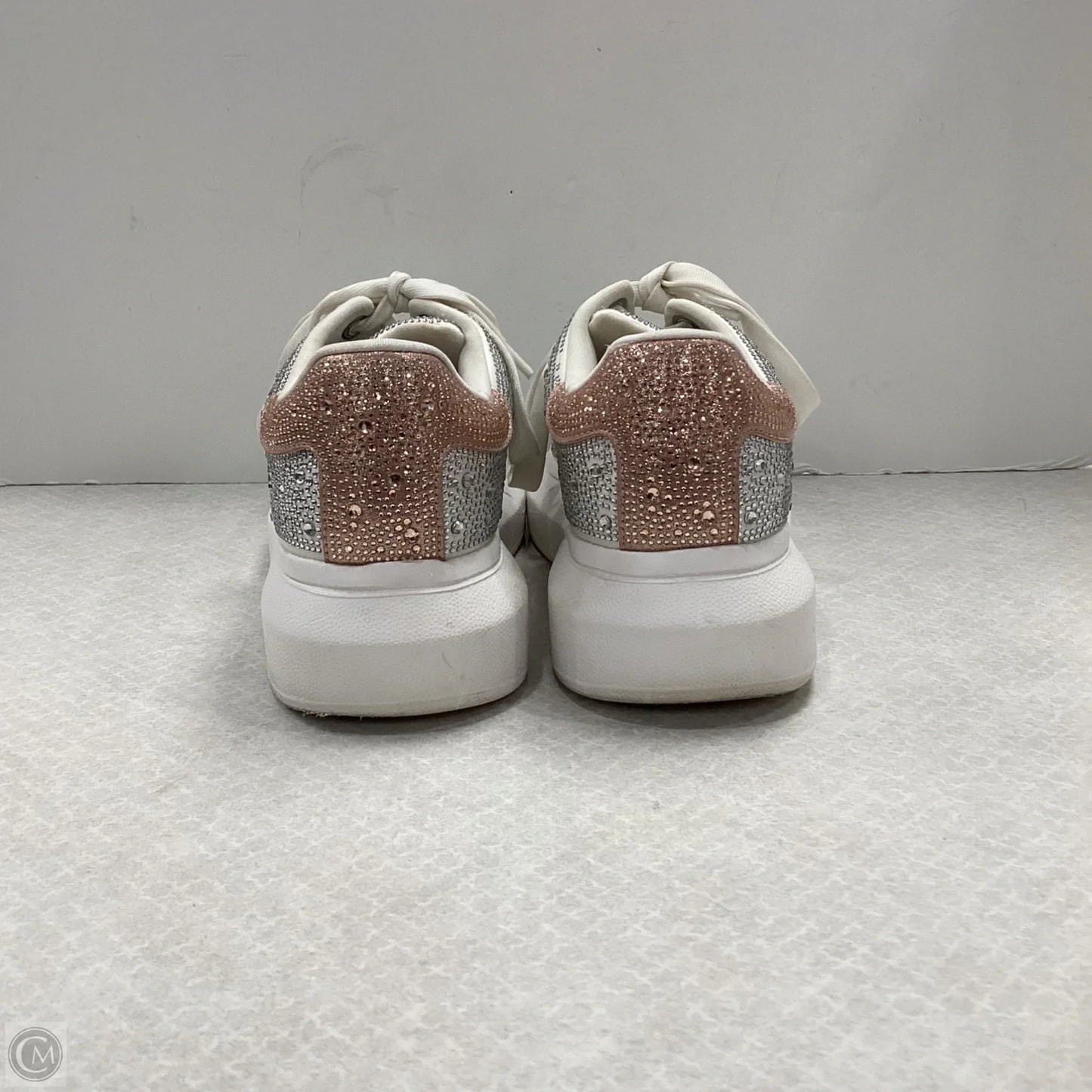 Shoes Sneakers By Inc In Silver & White, Size: 8.5