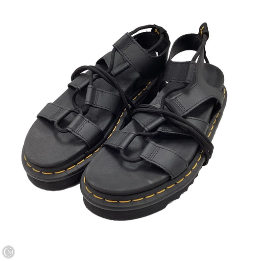 Sandals Heels Platform By Dr Martens In Black, Size: 7