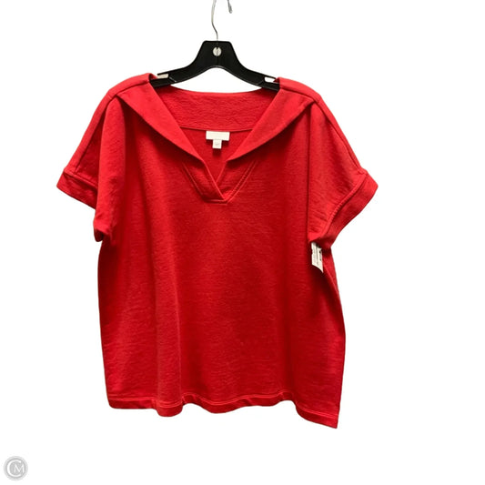 Top Short Sleeve By J. Jill In Orange, Size: L