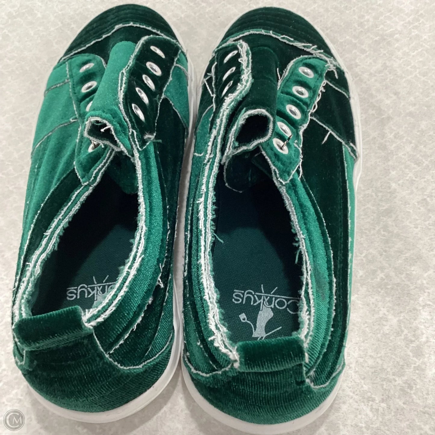 Shoes Sneakers By Corkys In Green, Size: 8