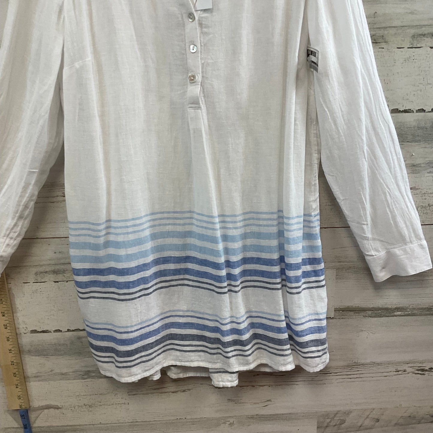 White Tunic Long Sleeve J. Jill, Size S