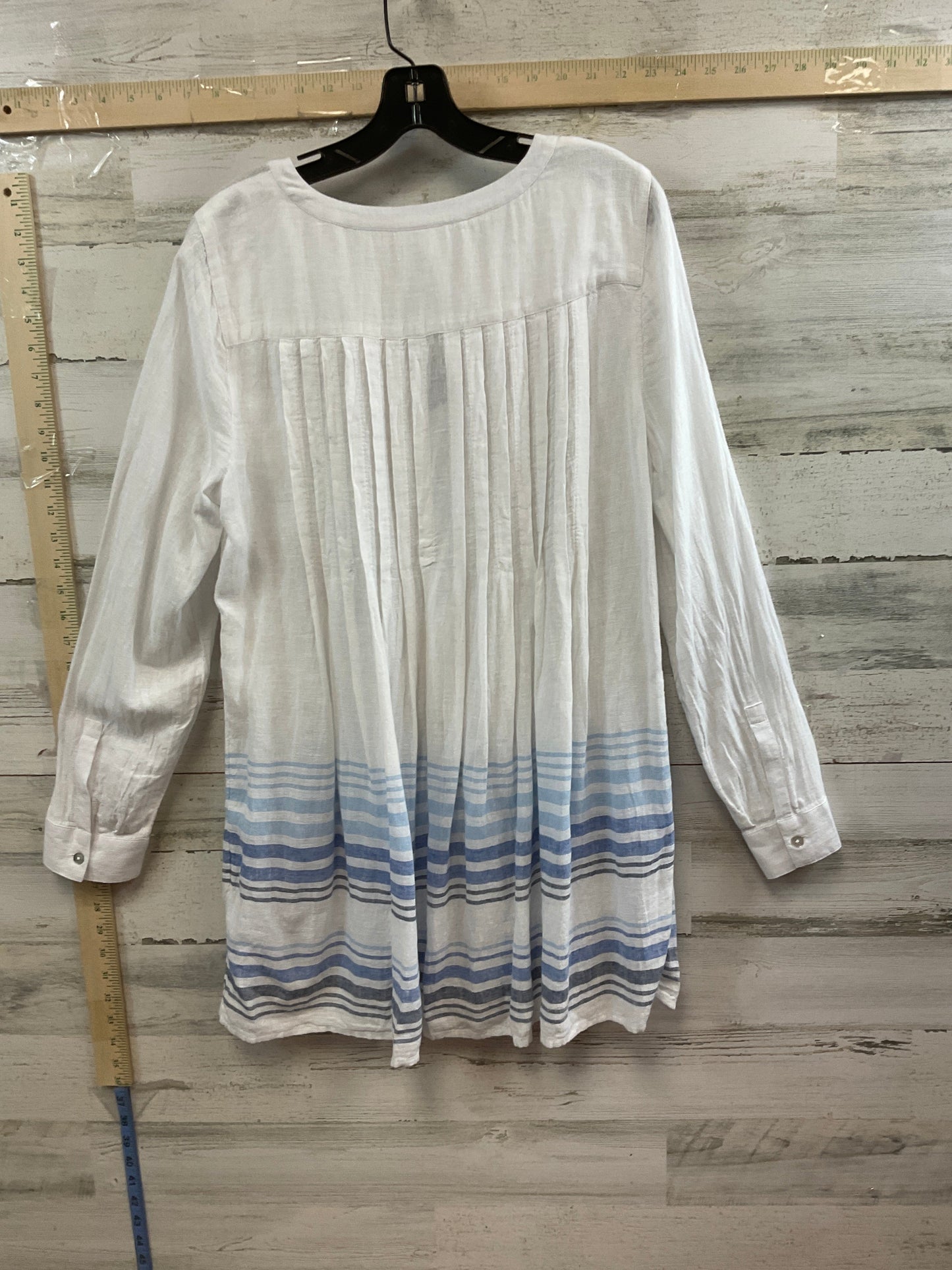 White Tunic Long Sleeve J. Jill, Size S