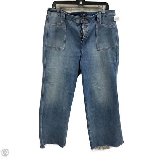 Jeans Straight By Not Your Daughters Jeans In Blue Denim, Size: 16