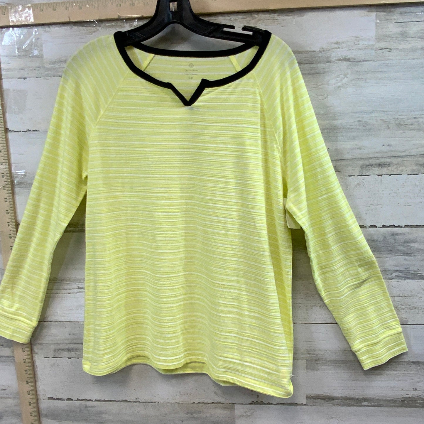 Yellow Top Long Sleeve Talbots, Size Petite L