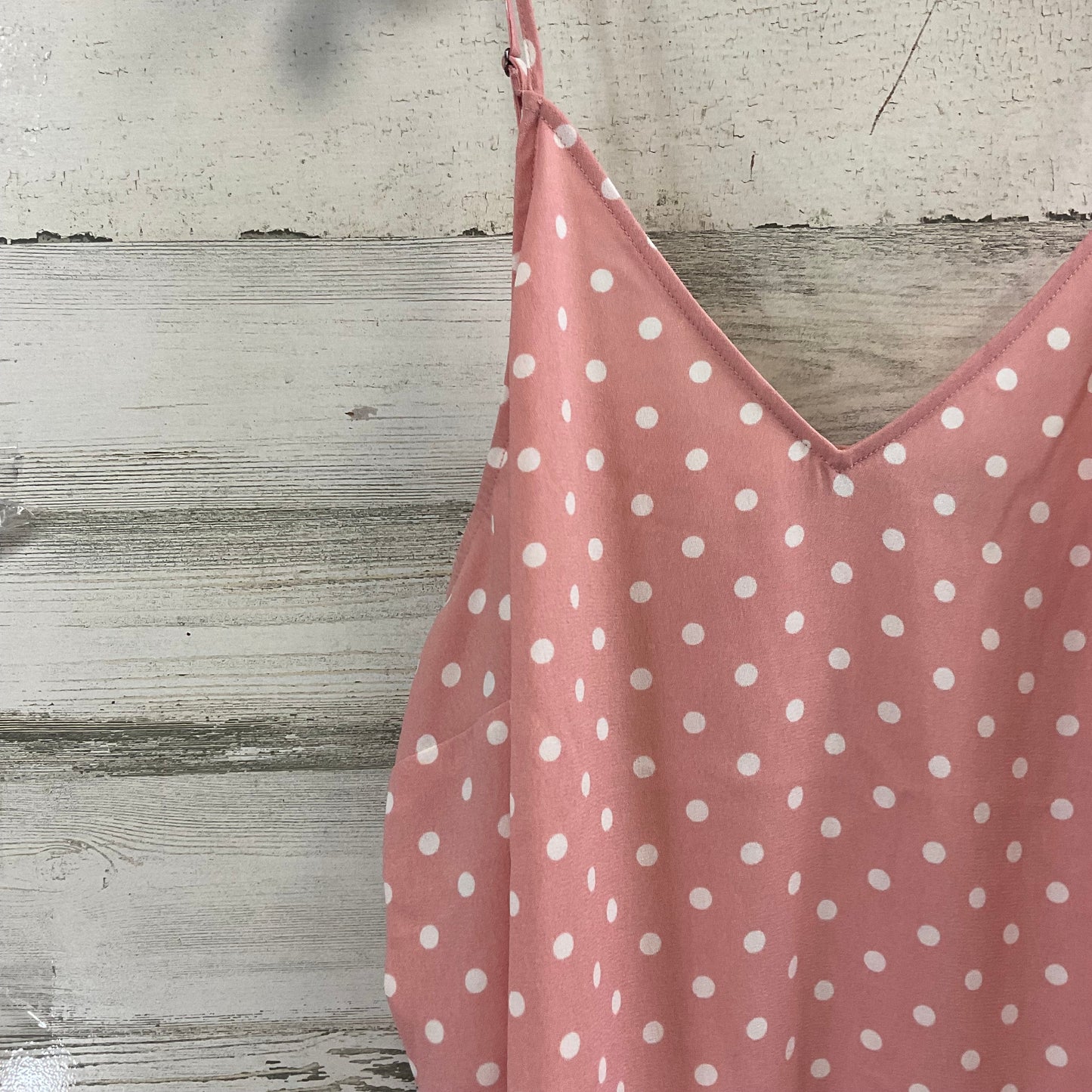 Pink & White Top Sleeveless Halogen, Size Xl