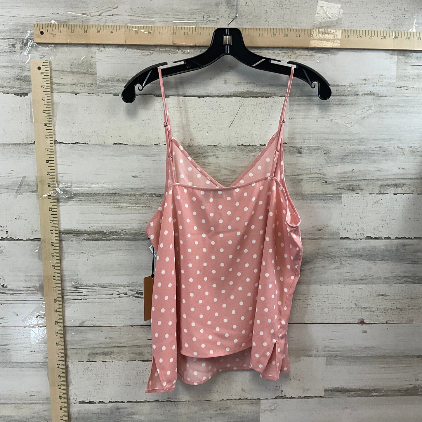 Pink & White Top Sleeveless Halogen, Size Xl