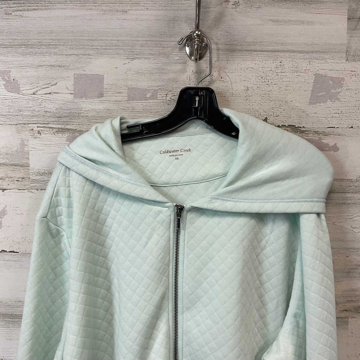 Sweatshirt Hoodie By Coldwater Creek In Green, Size: 3X