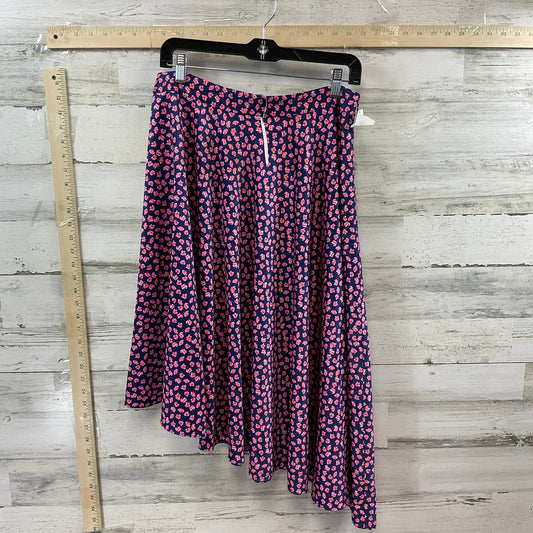 Blue & Pink Skirt Midi Hutch, Size 12