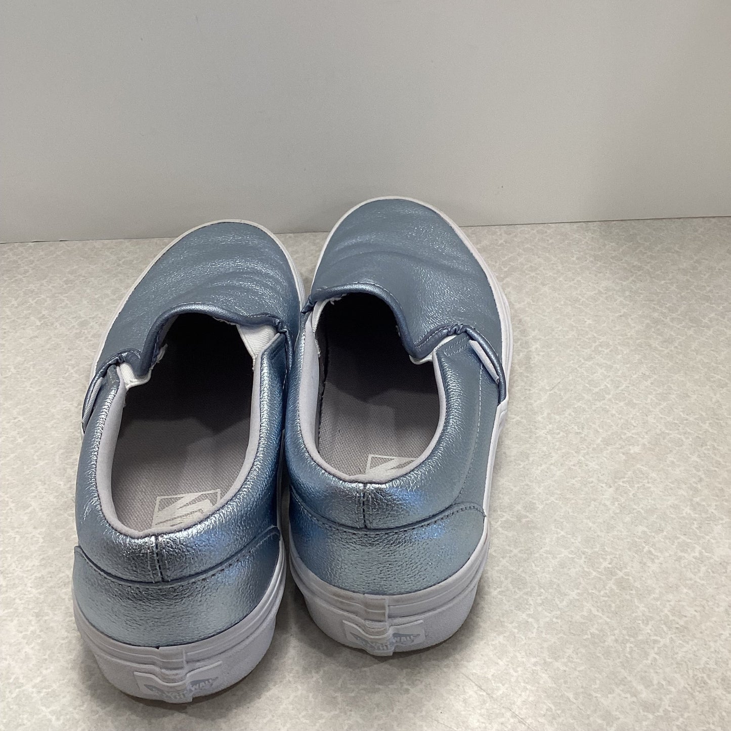 Silver Shoes Sneakers Vans, Size 8.5